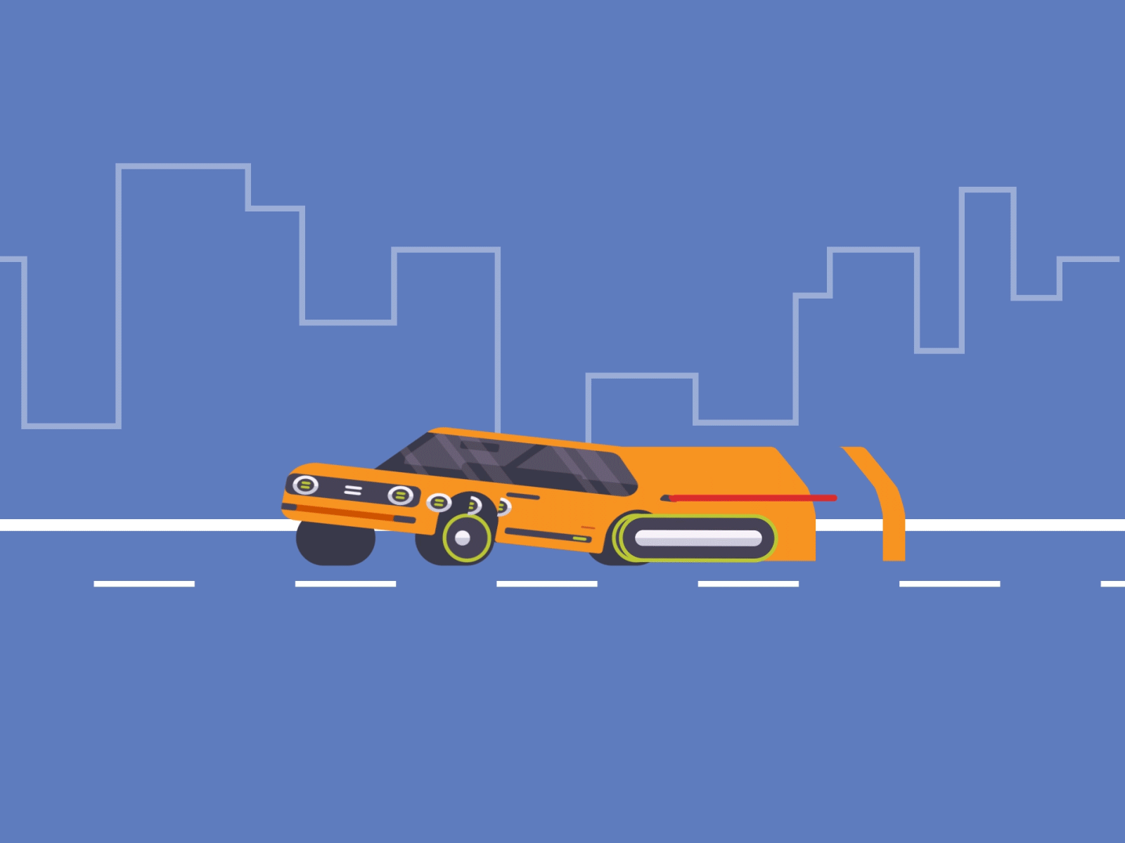Car smear animation