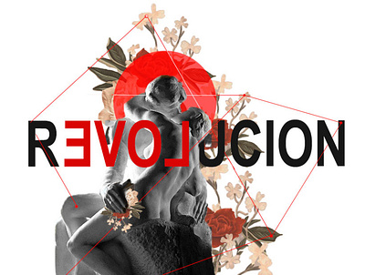 Love revolution art artist collageart composition design escultura typography