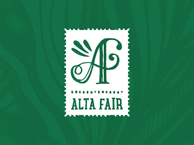 Alta Fair Jewelry Logo Design Version 2 a emerald f jewelry logo lunchbox slab monogram stamp whimsical