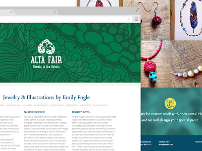 Alta Fair Website emerald illustration jewelry logo lunchbox lunchbox slab responsive slab website