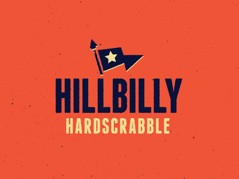 Hillbilly Hardscrabble band bluegrass hillbilly logo