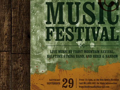 Old National Pike Arts & Music Festival arts clarendon festival music poster texture type typography