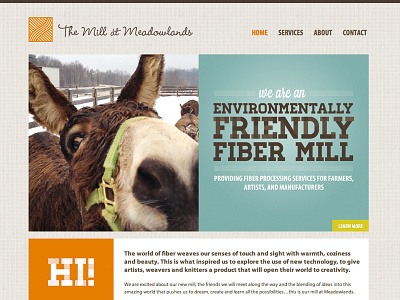The Mill at Meadowlands color farm fiber hi homestead html mill mule octavo designs texture website