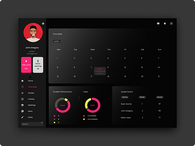 Student Dashboard app dashboard dashboard app dashboard design dashboard ui design ui ux web