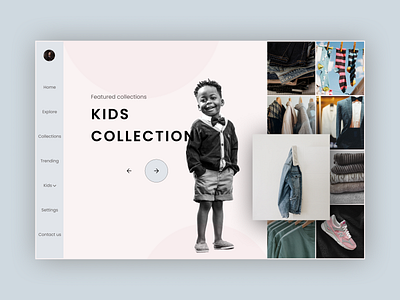 Clothing Store Web UI app landing page online shopping ui ux website concept