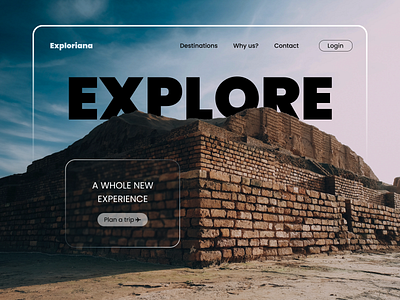 Travel Website Landing Page