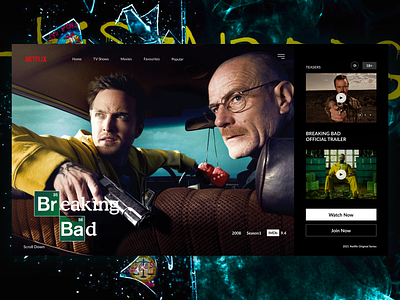 Netflix Breaking Bad Concept UI