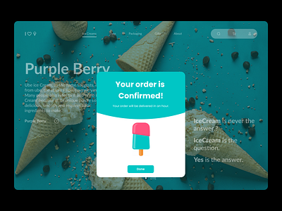 Ice Cream Store Web UI