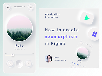 Neumorphism tutorial figma figmatips freecontent mobiledesign neumorphic neumorphic design neumorphism neumorphism ui softui ui uidesign uiux uxdesign