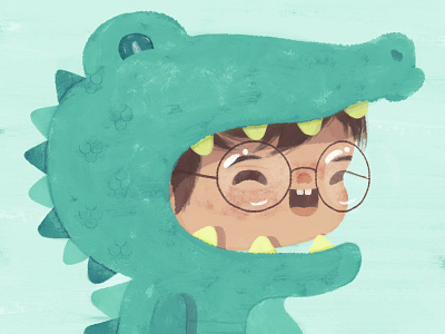 Cocodrilo :D alligaitor boy cartoon characterdesign cocodrilo crocodile crocodilecustume drawing drawingday gator illustration kidsillustration