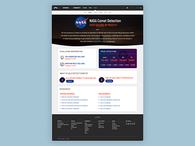NASA Challenge Landing Page Design challenge landing page nasa