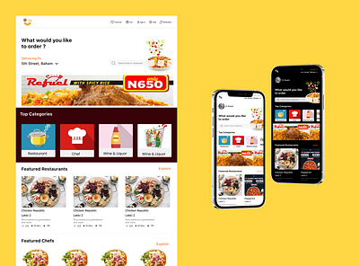 Food Delivery app branding design food delivery product ui ux