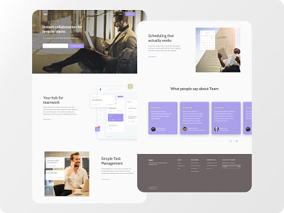Team App - Landing page (concept) concept corporate design landingpage ui web webdesign