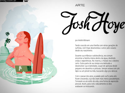 Parafina Surf Magazine brazil design illustration josh hoye painting surf surf art surfing