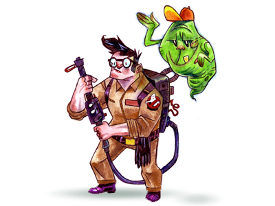 Egon Spengler & Slimer