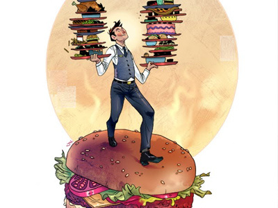 Food Industry Spot Illustration