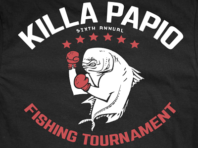 Killa Papio Fishing Tournament fishing logo t shirt