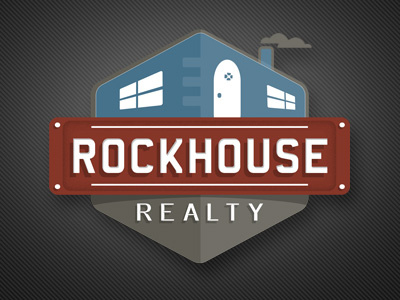RockHouse logo design design josh hoye logo logo design real estate realty rockhouse