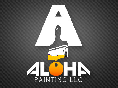 Aloha Painting LLC logo (final) aloha commercial josh hoye logo logo design painting