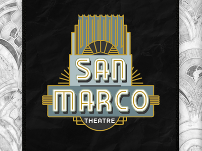 San Marco Theatre logo branding design historic josh hoye logo logo design movie theatre
