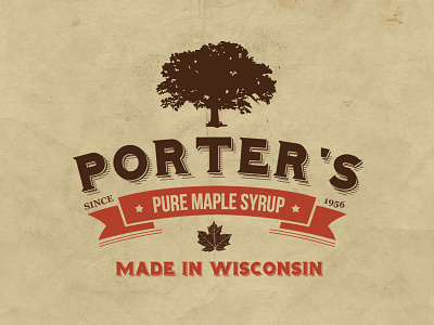 Porters Maple Syrup Branding branding design identity logo packaging print