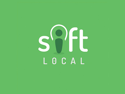 Sift Local branding icon identity location logo logo design map marker pointer