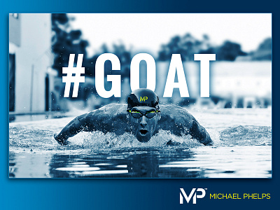 Michael Phelps #Goat e commerce hero olympics swim swimwear typography ui web web design