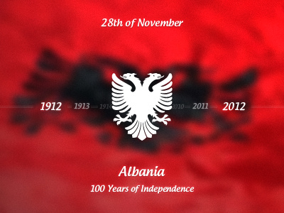 100th Anniversary of Independence 100 vjet shtet 1912 2012 28 nentori albania anniversary balkans black country eagle europe flag flamuri free kosova kosovo kuq e zi maqedonia november pavaresi red red and black shqip shqiperia shqiponja state stuff two headed eagle