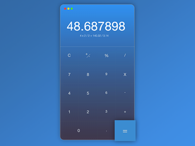 Calculator // Daily UI 004