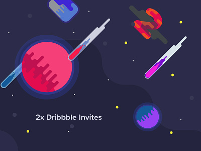 2 Dribbble Invites 2 draft dribbble join new simple space