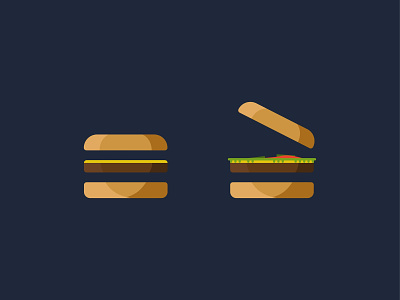 Here's a burger for your menu btn burger clean funny illustration navigation simple ui ux website