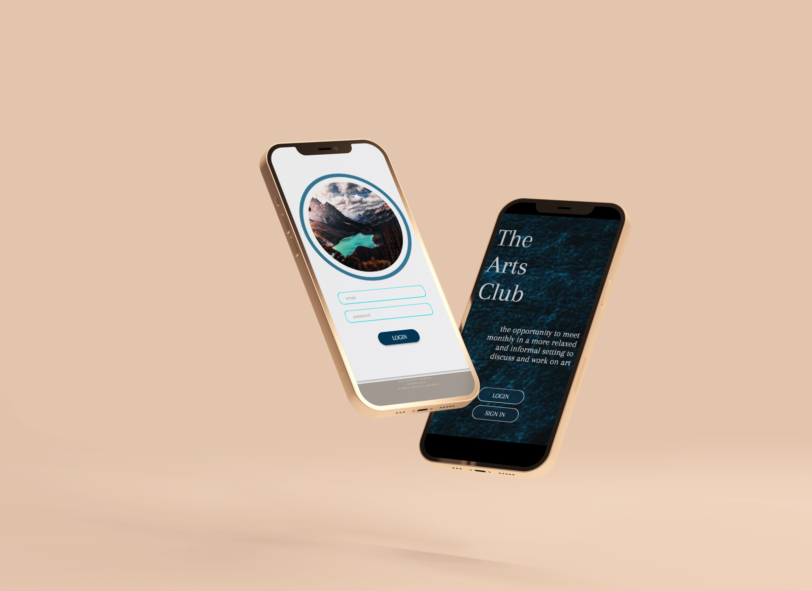 Sign in page mock up by Agnieszka Kozyra on Dribbble