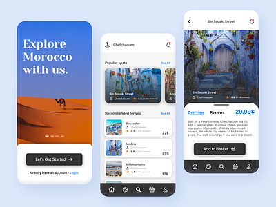 Travel agency app concept.