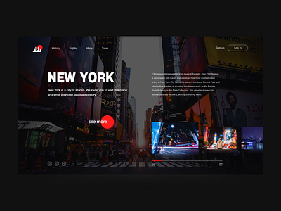 Travel company. New York. adventure city design figma new york tour travel travelling trip usa ux