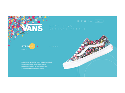 Vans product card concept.