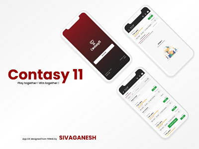 Contasy11 app branding design flat minimal ui ux