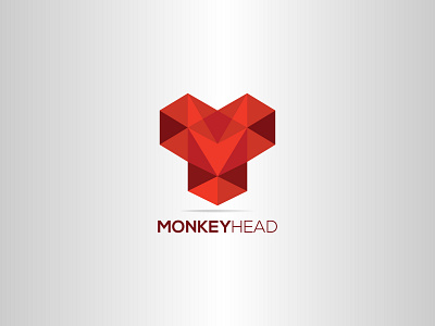 Monkey Head illustration logo logo design logodesign polygon logo