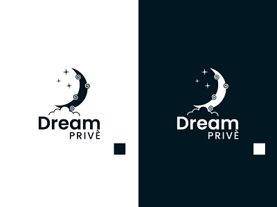 Dream Prive Logo design dreams logo logo design logodesign logos moon stars