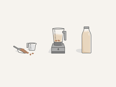 In the Kitchen drink food icons illustration sketch