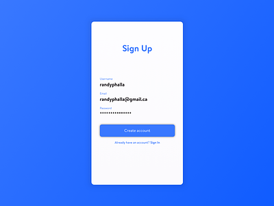 Day 01 - Sign Up daily ui sign up ui design