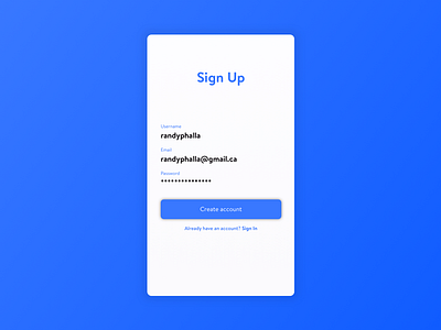 Day 01 - Sign Up