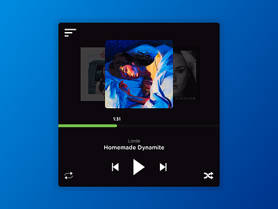Day 05 - Music Player daily ui music player ui design