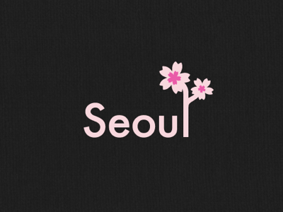 Cherry Blossom Festival. brand citytour graphic graphicdesign illust illustration korea logo logodesigns seoul seoulcity wordasimage
