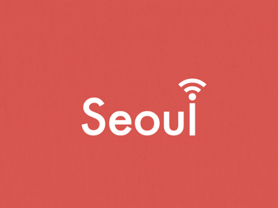 Seoul WIFI Anytime everywhere. brand citytour graphic graphicdesign illust illustration korea logo logodesigns seoul seoulcity wordasimage