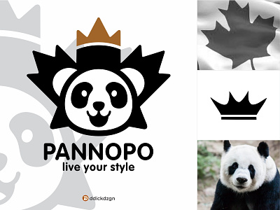 Canadian King Panda Logo 3d animation branding canadian kingpanda graphic design logo motion graphics ui