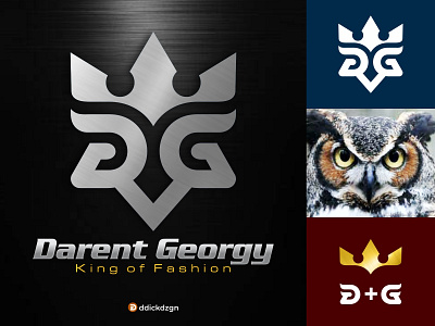 GG King Owl Logo 3d animation branding graphic design kingowl letterdg lettergg logo logo business logodesigner logomark motion graphics owl ui