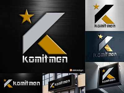 Letter K Star 3d animation branding graphic design letter k logo motion graphics star ui
