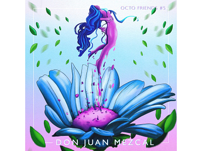 Octo Friends #5 - Don Juan Mezcal branding design illustration logo procreate