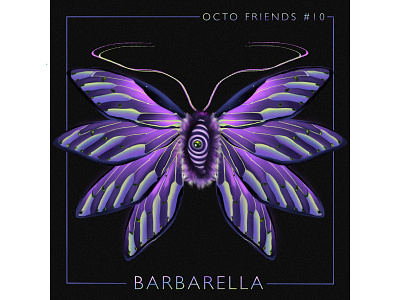 Octo Friends #10- Barbarella branding design illustration logo procreate