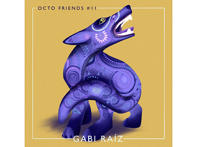 Octo Friends #11 - Gabi Raíz branding design illustration logo procreate